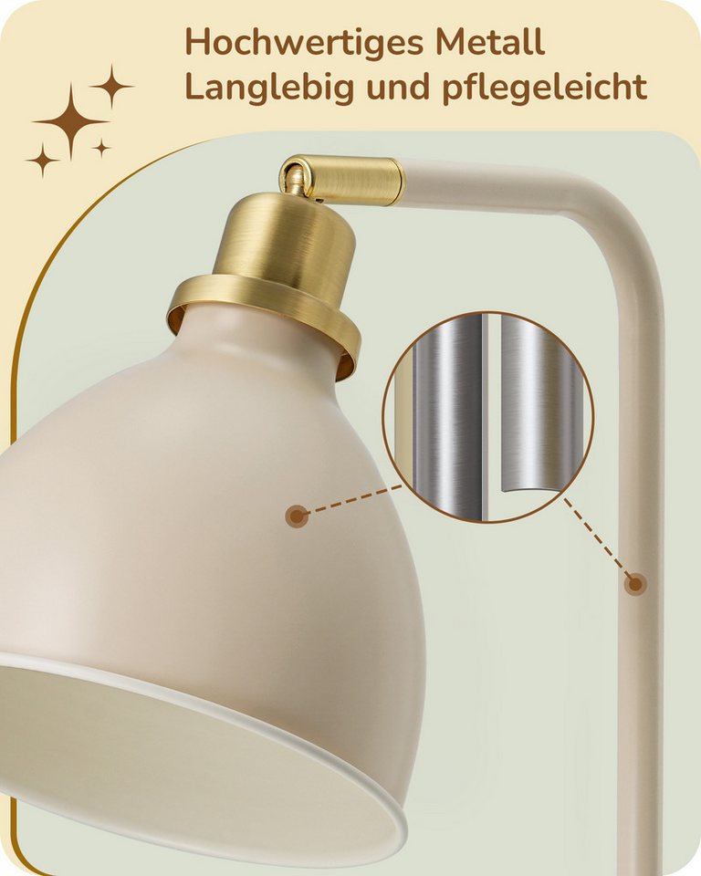 EDISHINE Stehlampe Wohnzimmer, LED wechselbar, warmweiß – Bild 3 von 5