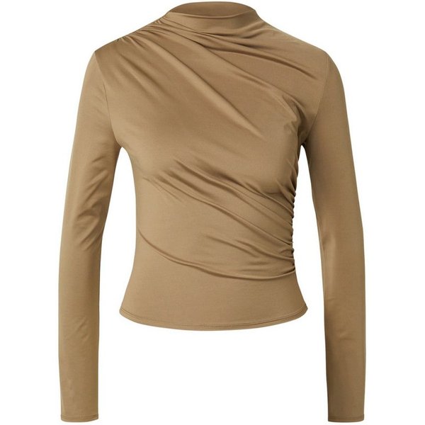 EDITED Langarmshirt Omara (1-tlg) Drapiert/gerafft