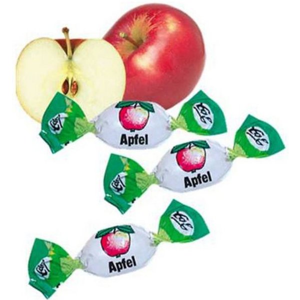 Eduard Edel Süßigkeit, Edel Apfel Bonbons mit flüssiger Apfelfüllung und gewickelt 100g