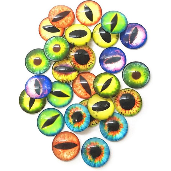 EDUPLAY Experimentierkasten Bunte Drachenaugen, Ø 2,5 x 0,5 cm ca. 10 verschiedene Designs