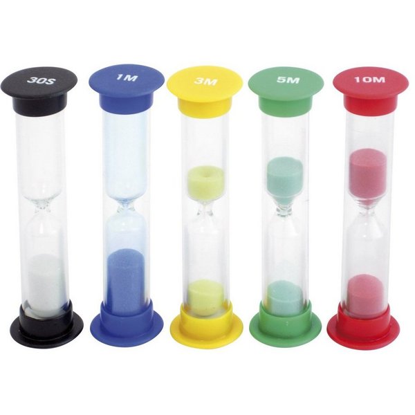 EDUPLAY Lernspielzeug Sanduhren Set, klein 9cm hoch (5-St)