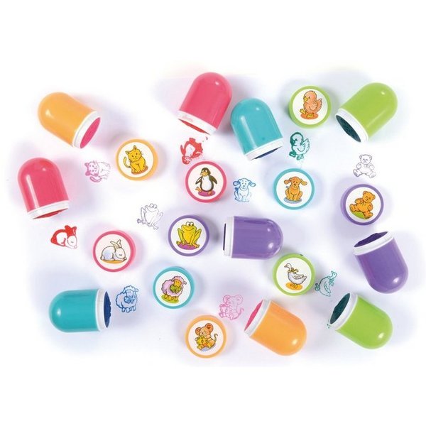 EDUPLAY Stempel Tierstempel, Kunststoff Ø 2,9 x 4,5 cm