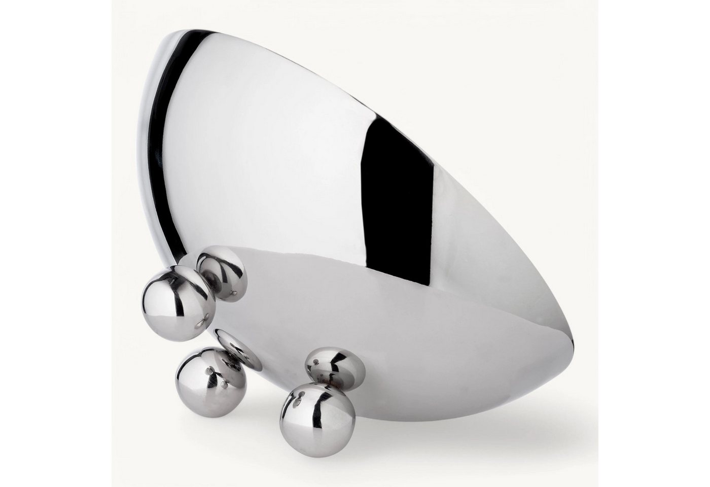 EDZARD Servierschale Chicago (H 9 cm, Ø 19,5 cm) Silber-Optik, hochglanzpoliert, Edelstahl – Bild 2 von 4
