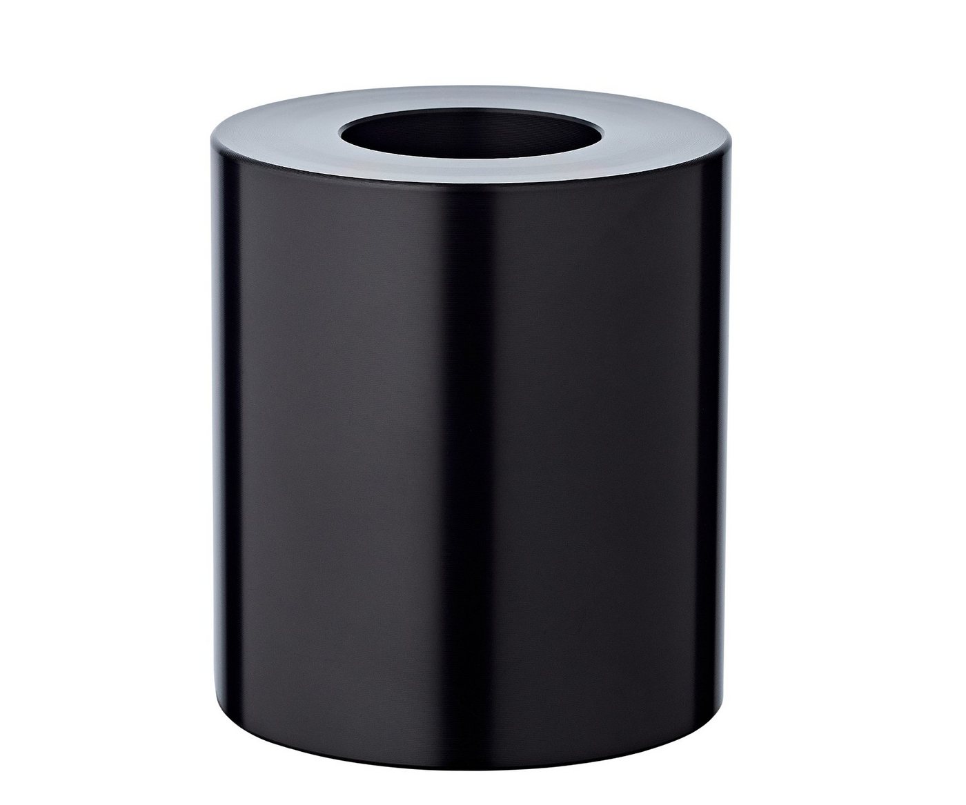EDZARD Stumpenkerze Cornelius, Dauerkerze für Teelichter, schwarz, Ø 8 cm, Höhe 9 cm, Stumpenkerzen-Optik – Bild 2 von 5
