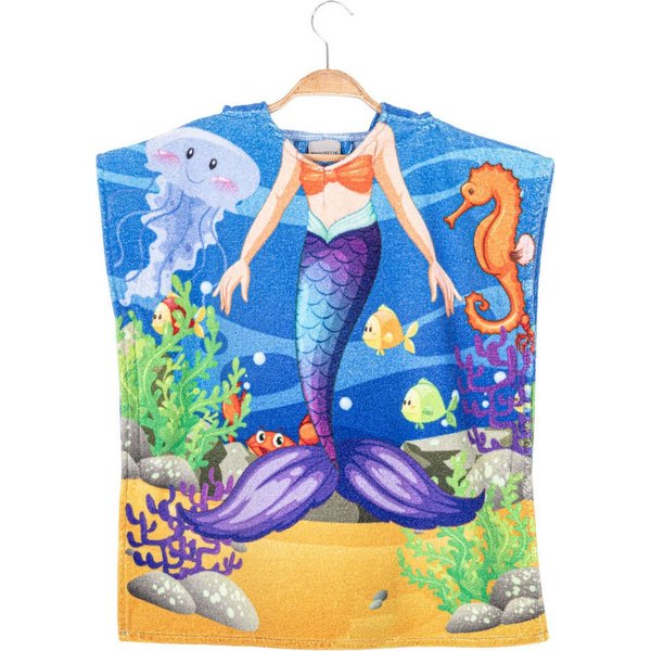 Egeria Badeponcho Mermaid, Baumwolle, one size
