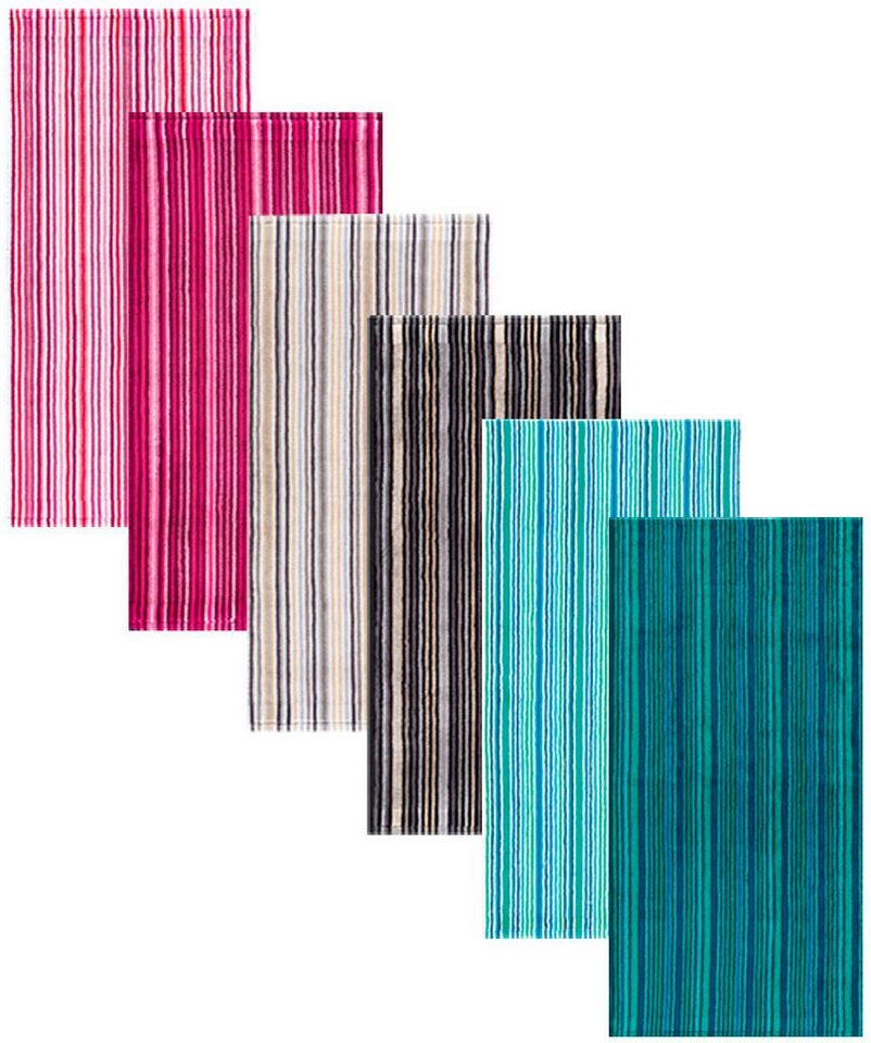Egeria Badetuch Combi Stripes, Walkfrottee (1-St), mit feinen Streifen, 100% Baumwolle – Bild 2 von 4