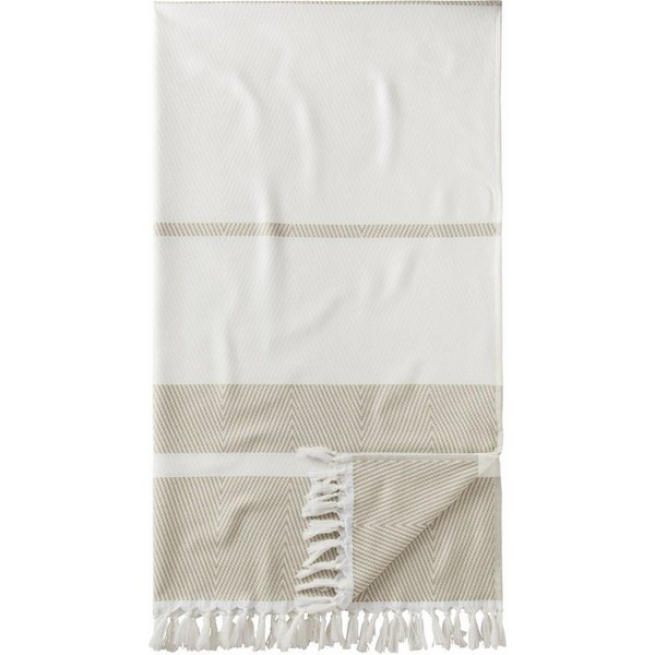 Egeria Hamamtuch Pestemal Herri, Hamam Frottier (1-St), 100x180 cm, mit Muster & Fransen, ideal als Strandtuch