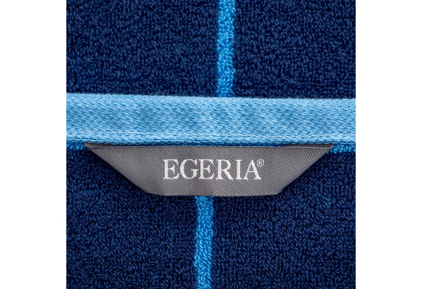 Egeria Handtuch Karino, Frottier (1-St), modern kariert, hellblau, dunkelblau – Bild 4 von 5