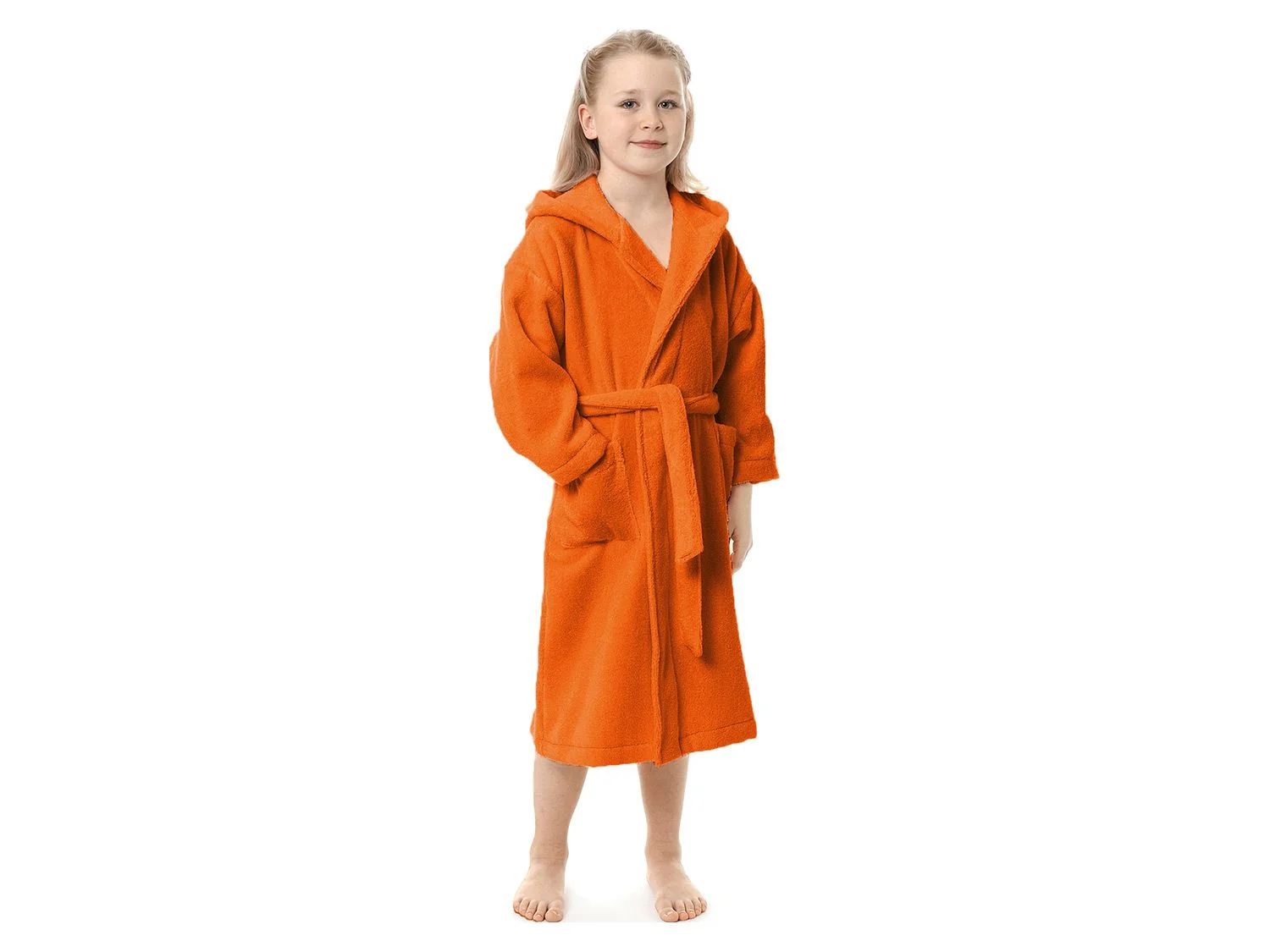 EGERIA Kinder Bademantel Maurice (Orange, 92) – Bild 3 von 3