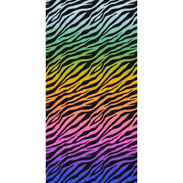 Egeria Strandtuch Zebra, Velours (1-St), 75x150 cm, Velours