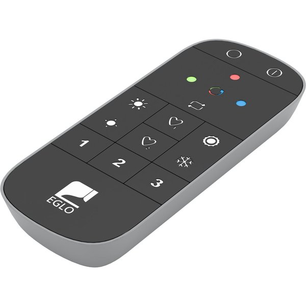 EGLO CONNECT Z REMOTE Fernbedienung, Zubehör, ZigBee 3.0, batteriebetrieben Smart-Home-Fernbedienung (Inkl. Wandhalterung und Batterie, 12,2x5,4x1,8 cm, steuerb
