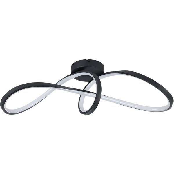 EGLO Deckenleuchte Calarossa-Z Deckenlampe, ZigBee, App und Sprachsteuerung, Metall, CCT - über Fernbedienung, Dimmfunktion, Farbsteuerung, Nachtlichtfunktion, 