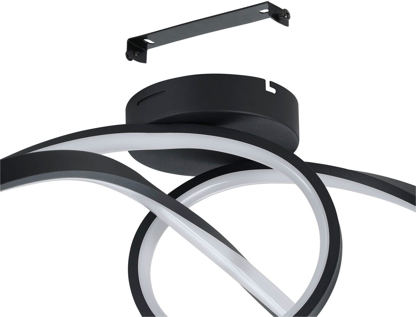 EGLO Deckenleuchte Calarossa-Z Deckenlampe, ZigBee, App und Sprachsteuerung, Metall, CCT - über Fernbedienung, Dimmfunktion, Farbsteuerung, Nachtlichtfunktion,  – Bild 4 von 5
