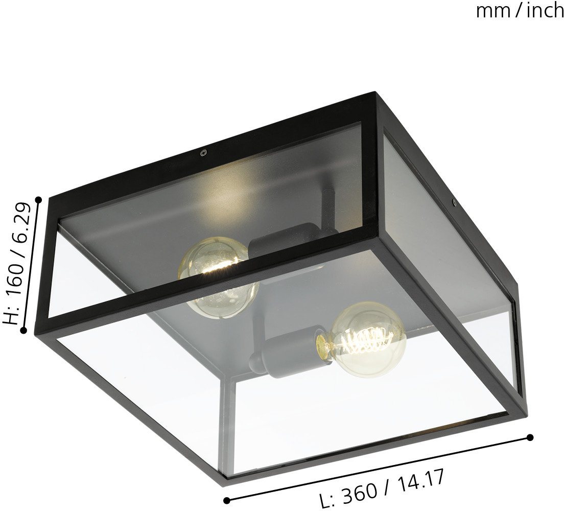 EGLO Deckenleuchte CHARTERHOUSE, ohne Leuchtmittel, Deckenlampe – Bild 3 von 5