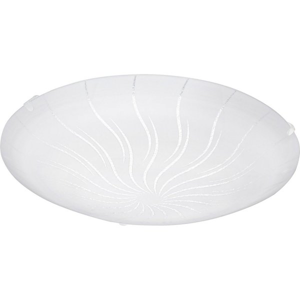 EGLO Deckenleuchte MARGITTA 1 Deckenlampe,weiß, Granille-Kristalle, Wohnzimmerlampe, LED fest integriert, Warmweiß, Wohnzimmer, Schlafzimmer, Flurlampe, modern,