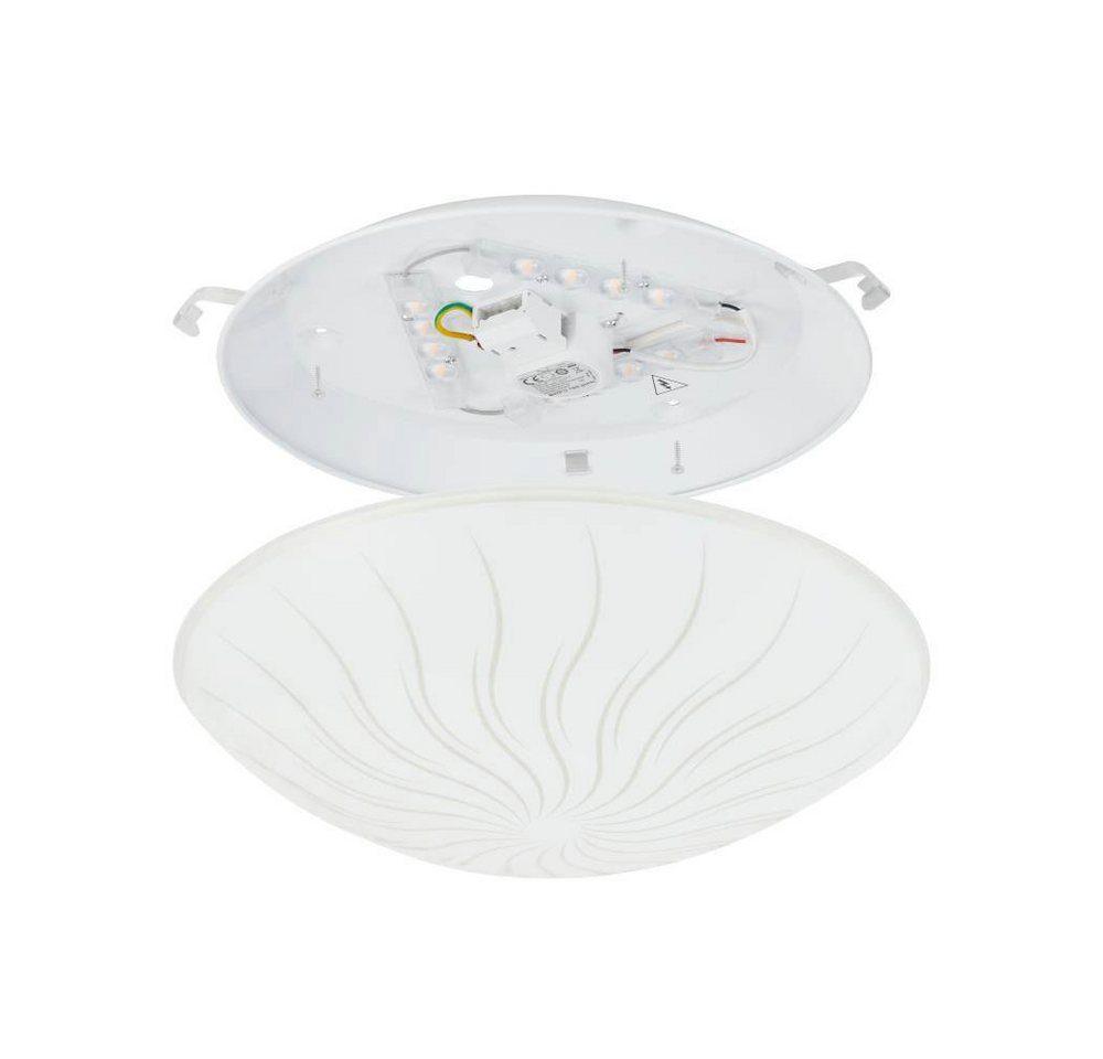 EGLO Deckenleuchte MARGITTA 1 Deckenlampe,weiß, Granille-Kristalle, Wohnzimmerlampe, LED fest integriert, Warmweiß, Wohnzimmer, Schlafzimmer, Flurlampe, modern, – Bild 4 von 5
