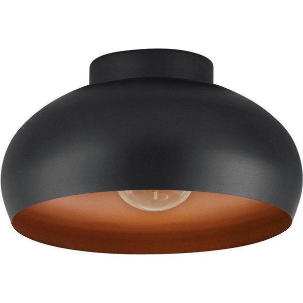 EGLO Deckenleuchte MOGANO 2, ohne Leuchtmittel, Leuchtmittel wechselbar, Deckenleuchte aus Metall, E27, dimmbar, Ø 28 cm, exkl. E27 - 1X40W