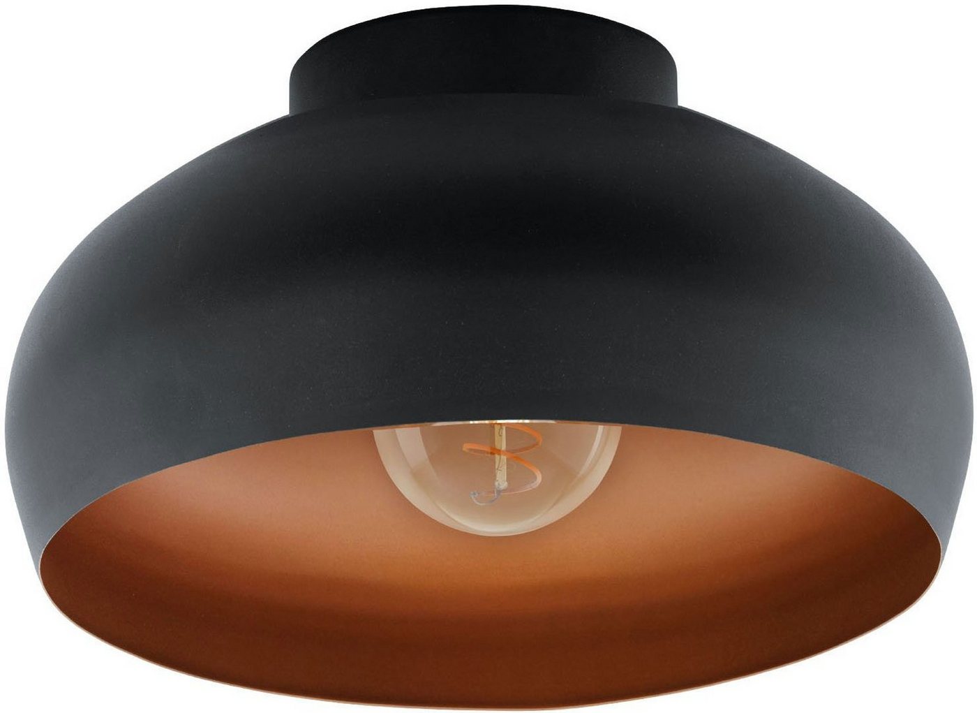 EGLO Deckenleuchte MOGANO 2, ohne Leuchtmittel, Leuchtmittel wechselbar, Deckenleuchte aus Metall, E27, dimmbar, Ø 28 cm, exkl. E27 - 1X40W – Bild 2 von 4