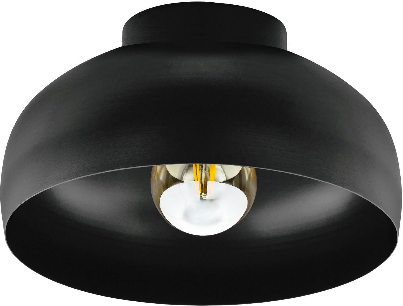 EGLO Deckenleuchte MOGANO 2, ohne Leuchtmittel, Leuchtmittel wechselbar, Deckenleuchte aus Metall, E27, dimmbar, Ø 28 cm, exkl. E27 - 1X40W – Bild 2 von 4