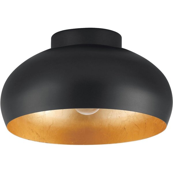 EGLO Deckenleuchte MOGANO 2, ohne Leuchtmittel, Leuchtmittel wechselbar, Deckenleuchte aus Metall, E27, dimmbar, Ø 28 cm, exkl. E27 - 1X40W