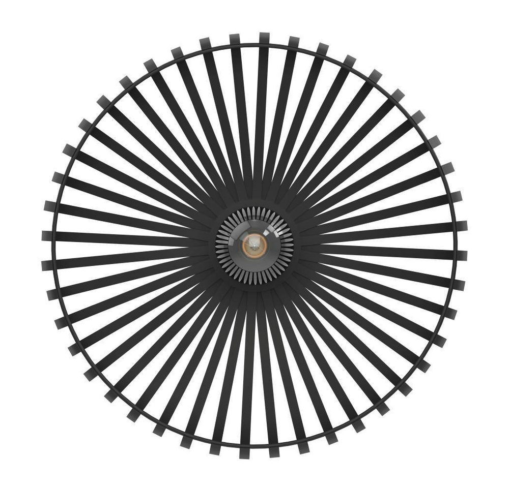 EGLO Deckenleuchte MOGANO 3, ohne Leuchtmittel, Deckenleuchte, Metall in Schwarz, Flurlampe mit E27 Fassung – Bild 3 von 5