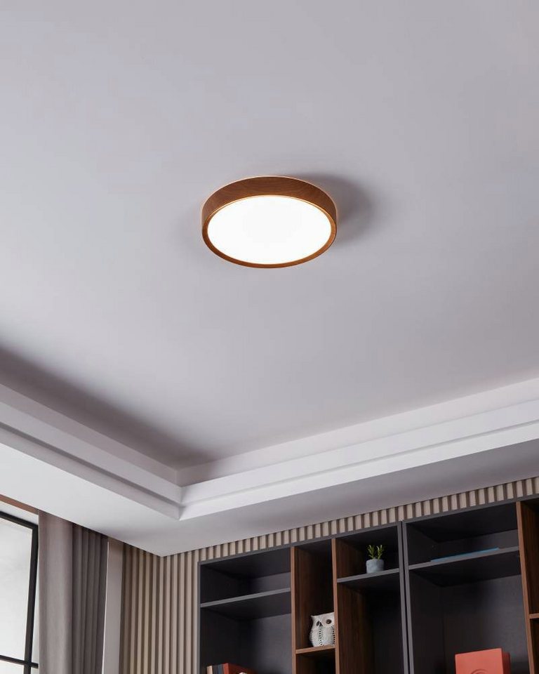 EGLO Deckenleuchte MUSURITA, LED wechselbar, Warmweiß, LED Deckenlampe, Wohnzimmer, Schlafzimmer, Küche, Flur, modern, 34x6cm – Bild 2 von 5