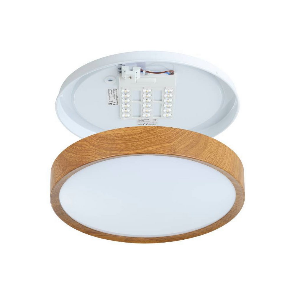 EGLO Deckenleuchte MUSURITA, LED wechselbar, Warmweiß, LED Deckenlampe, Wohnzimmer, Schlafzimmer, Küche, Flur, modern, 34x6cm – Bild 4 von 5
