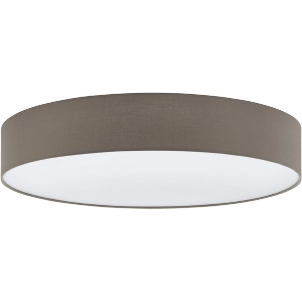 EGLO Deckenleuchte PASTERI Deckenlampe, Stahl und Textil, E27, IP20, Wohnzimmerlampe, ohne Leuchtmittel, Leuchtmittel wechselbar, Deckenleuchte aus Stoff - Schl