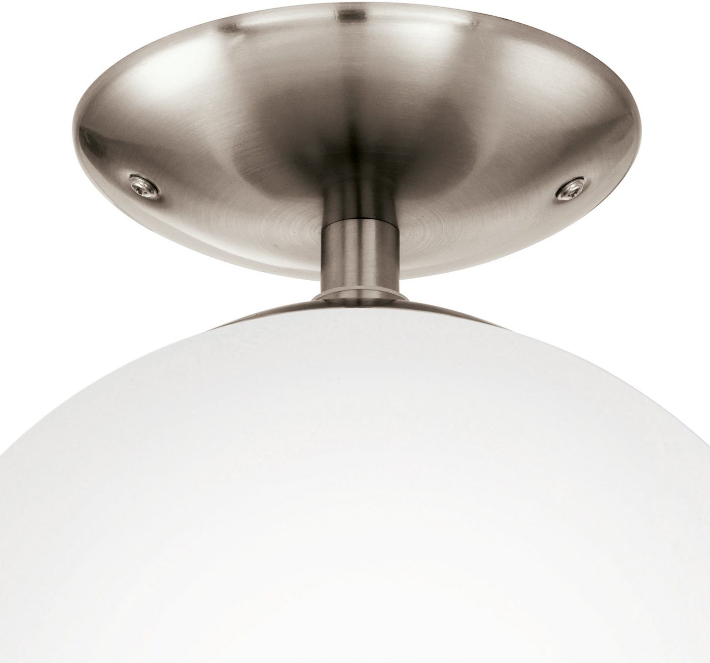 EGLO Deckenleuchte RONDO Deckenlampe, Stahl und Glas, E27, IP20, Wohnzimmerlampe, Lampe, ohne Leuchtmittel, Leuchtmittel wechselbar, Deckenleuchte, H31,5 x Ø25  – Bild 2 von 5