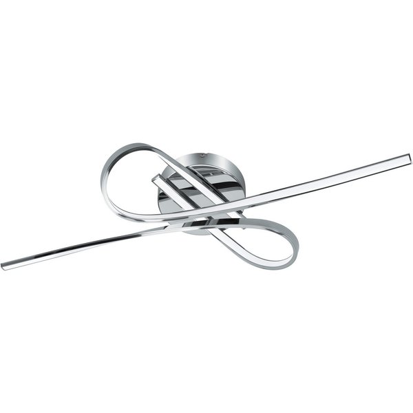 EGLO Deckenleuchte SELVINA Deckenlampe, Alu und Kunststoff, IP20, Wohnzimmerlampe, Lampe, LED fest integriert, Warmweiß, Wand-/Deckenleuchte, L69 x B30 x H11,5 