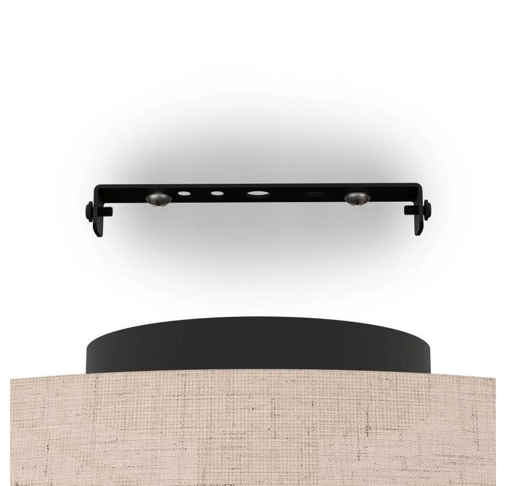 EGLO Deckenleuchte TABLEY Deckenlampe, Wohnzimmerlampe, Leinen, Bambus, Natur, E27, ohne Leuchtmittel, Wohnzimmer, Schlafzimmer, Flur, Küche, modern, gemütlich, – Bild 5 von 5
