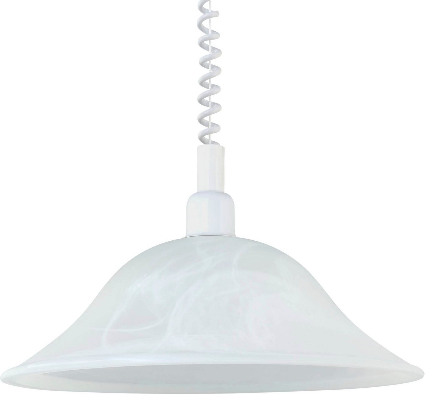 EGLO Hängeleuchte ALESSANDRA Hängelampe, E27, Kunststoff und Glas, Esszimmerlampe, Lampe, Seilzugmechanismus, ohne Leuchtmittel, Hängeleuchte, Wohnzimmerlampe,  – Bild 5 von 5