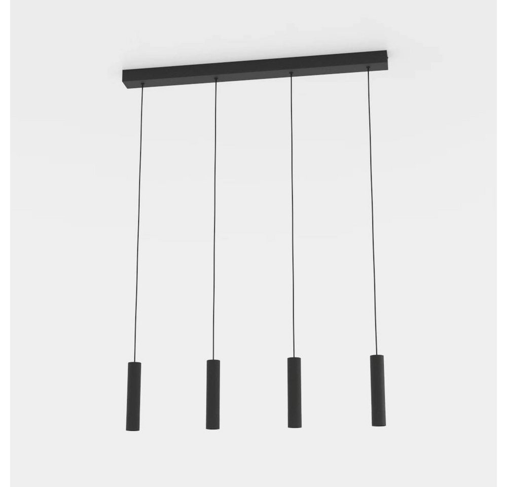 EGLO Hängeleuchte ALMUDAINA Pendellampe, Stahl, IP20, Esstischlampe, Hängelampe, Lampe, LED fest integriert, Warmweiß, Hängeleuchte, L84 x B6 x H110, schwarz, 4 – Bild 2 von 5