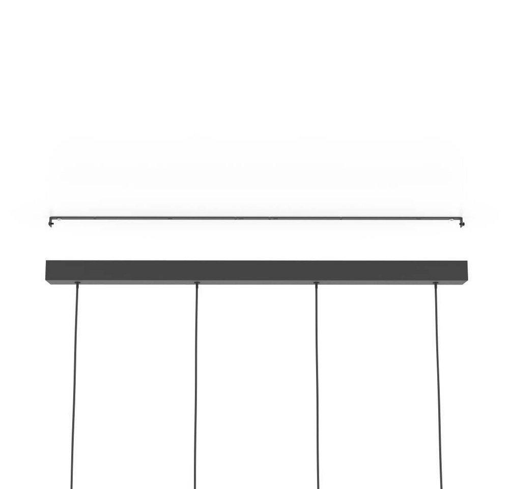 EGLO Hängeleuchte ALMUDAINA Pendellampe, Stahl, IP20, Esstischlampe, Hängelampe, Lampe, LED fest integriert, Warmweiß, Hängeleuchte, L84 x B6 x H110, schwarz, 4 – Bild 4 von 5