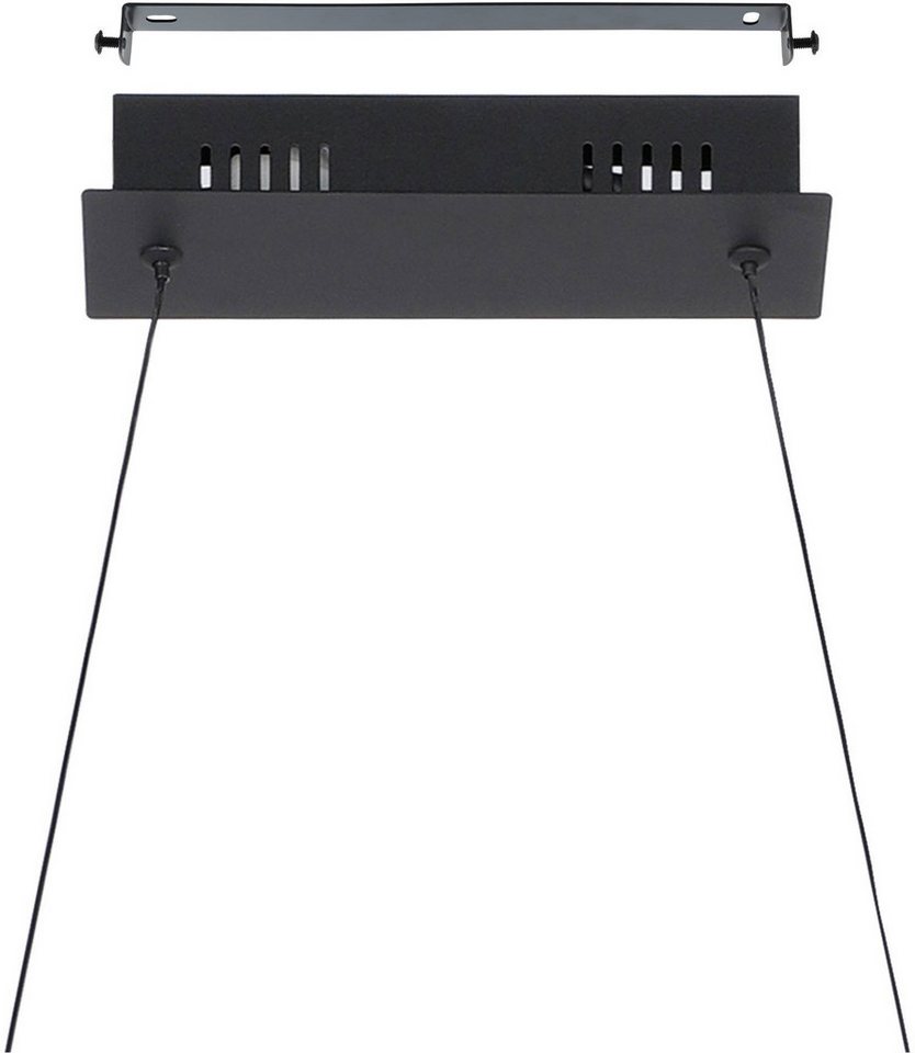 EGLO Hängeleuchte Lasana 3 Pendelleuchte, Wohnzimmerlampe, Stahl und Kunsstoff, Lampe, LED fest integriert, Warmweiß, Hängeleuchte - L98,5 x B8 x H120 cm - schw – Bild 5 von 5