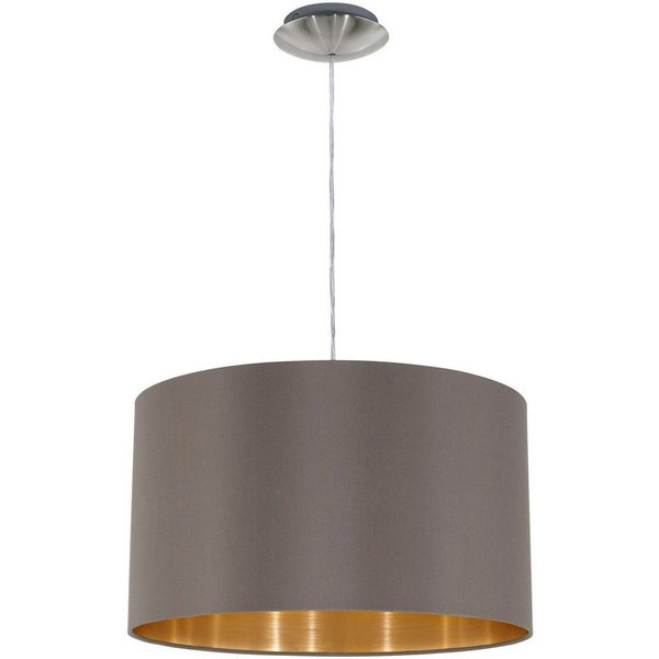 EGLO Hängeleuchte MASERLO, ohne Leuchtmittel, Leuchtmittel wechselbar, Pendelleuchte, Pendellampe, Wohnzimmer, Esszimmer, gemütlich, 110x38cm