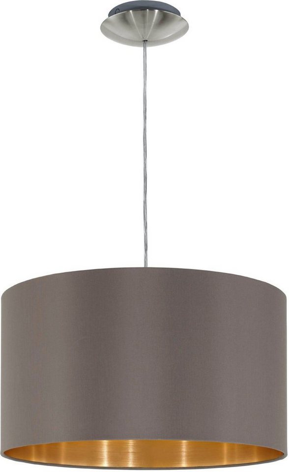 EGLO Hängeleuchte MASERLO, ohne Leuchtmittel, Leuchtmittel wechselbar, Pendelleuchte, Pendellampe, Wohnzimmer, Esszimmer, gemütlich, 110x38cm – Bild 4 von 5