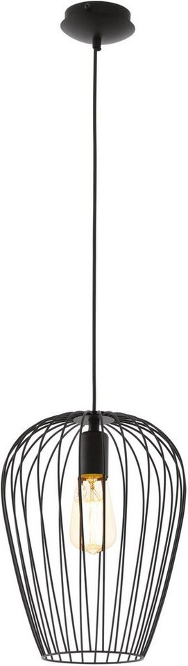 EGLO Hängeleuchte NEWTOWN Pendellampe, Stahl, E27, IP20, Vintage, Esszimmerlampe, Lampe, ohne Leuchtmittel, Vintage Pendelleuchte, Retro Hängelampe, Schwarz, E2 – Bild 2 von 5