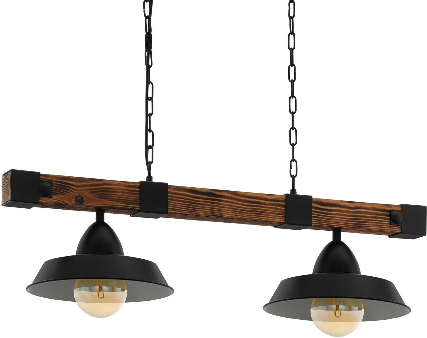 EGLO Hängeleuchte OLDBURY, ohne Leuchtmittel, Vintage Pendelleuchte, E27, 86 cm, FSC zertifiziert – Bild 2 von 5