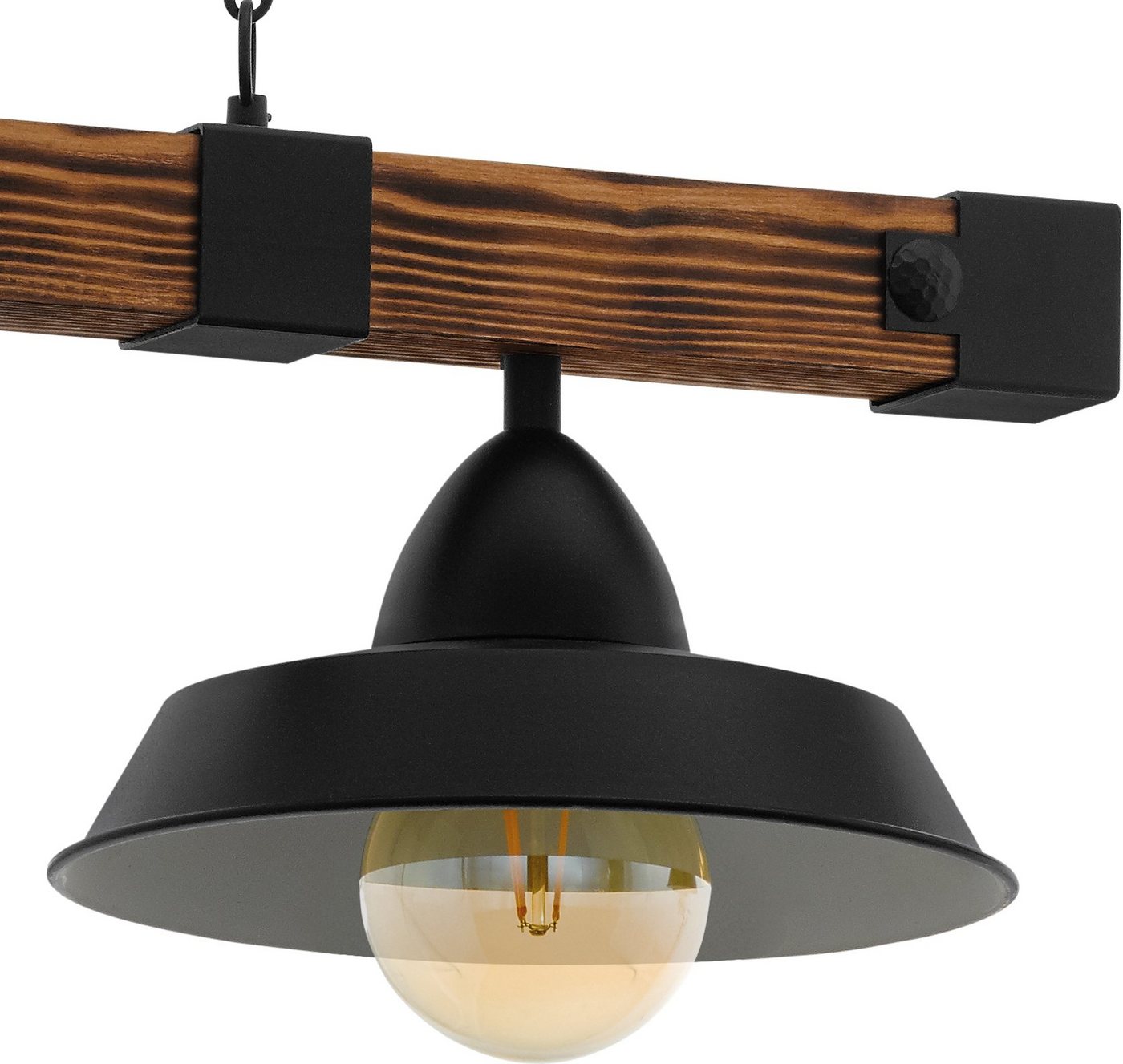 EGLO Hängeleuchte OLDBURY, ohne Leuchtmittel, Vintage Pendelleuchte, E27, 86 cm, FSC zertifiziert – Bild 4 von 5