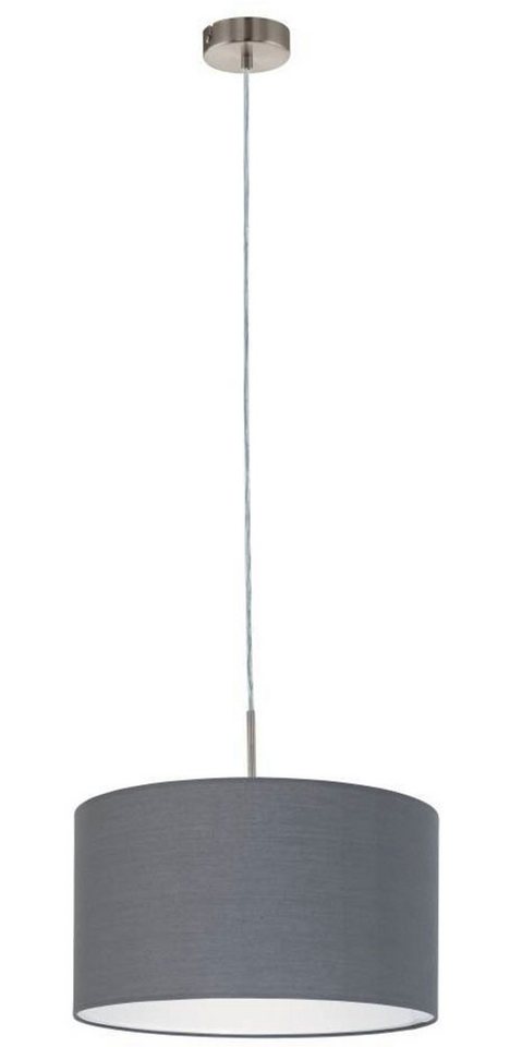 EGLO Hängeleuchte PASTERI, ohne Leuchtmittel, Leuchtmittel wechselbar, Hängelampe, Wohnzimmer, Esszimmer, Küche, Textilschirm, 110x38cm – Bild 2 von 5
