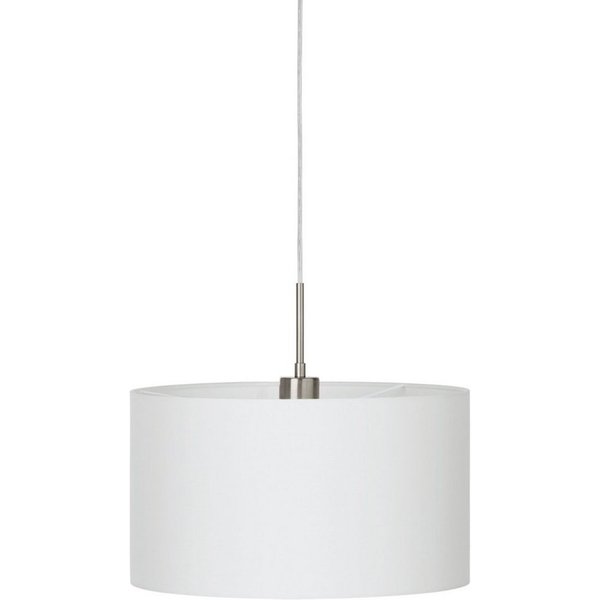 EGLO Hängeleuchte PASTERI, ohne Leuchtmittel, Leuchtmittel wechselbar, Hängelampe, Wohnzimmer, Esszimmer, Küche, Textilschirm, 110x38cm