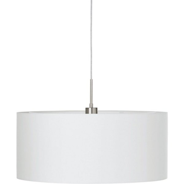 EGLO Hängeleuchte PASTERI, ohne Leuchtmittel, Leuchtmittel wechselbar, Lampe aus Stoff / Ø53 x H110 cm / exkl. 1 x E27 (je max. 60W)
