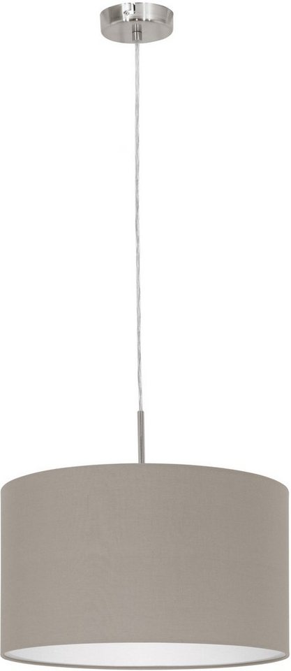 EGLO Hängeleuchte PASTERI, ohne Leuchtmittel, Leuchtmittel wechselbar, Hängelampe, Wohnzimmer, Esszimmer, Küche, Textilschirm, 110x38cm – Bild 2 von 5