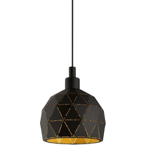 EGLO Hängeleuchte ROCCAFORTE, Dimmfunktion, mehrere Helligkeitsstufen, ohne Leuchtmittel, Hängeleuchte, Esszimmer, H110 x Ø17 cm, 1X40W exkl.