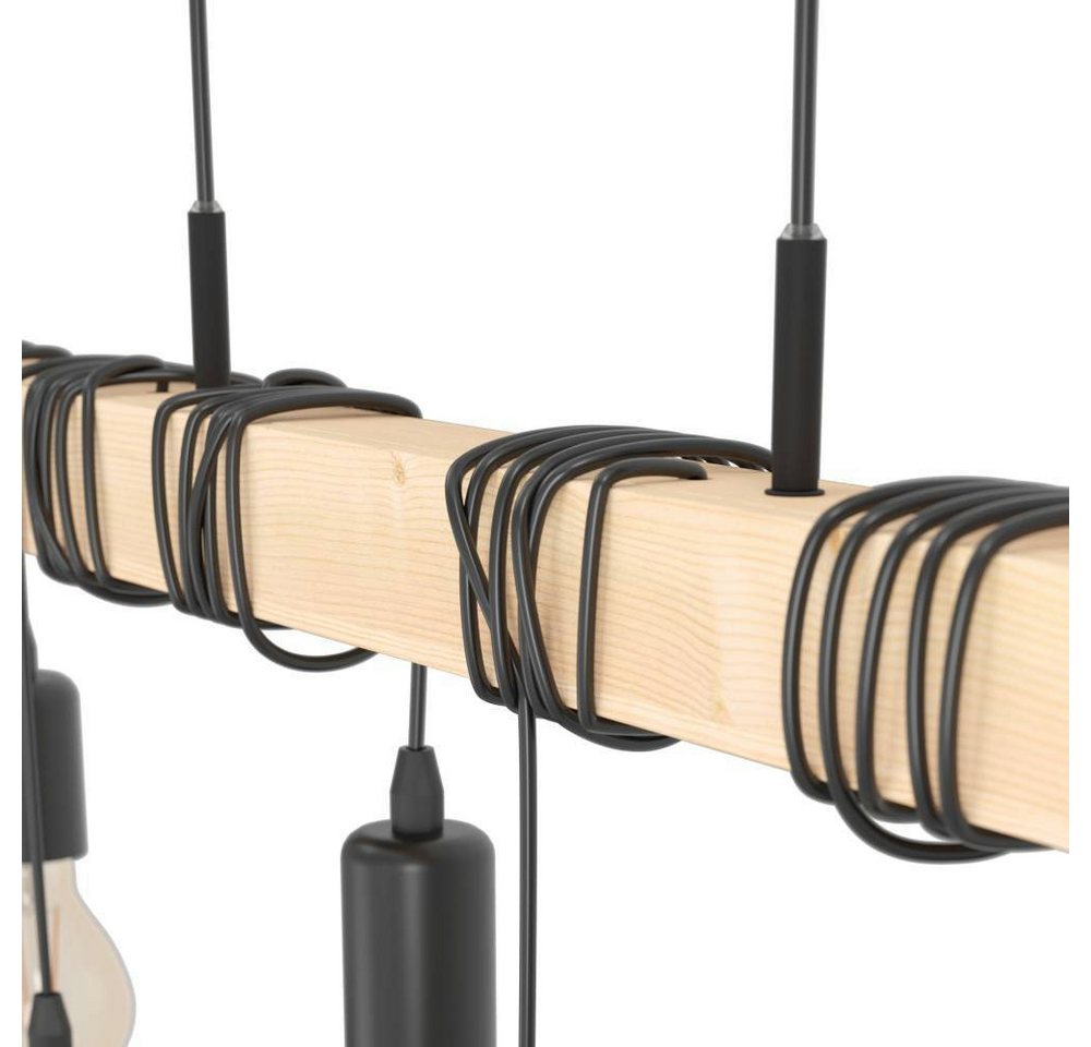 EGLO Hängeleuchte TOWNSHEND, ohne Leuchtmittel, Wohnzimmer, Esszimmer, 6-flammig, 110x10,5x100cm – Bild 3 von 5