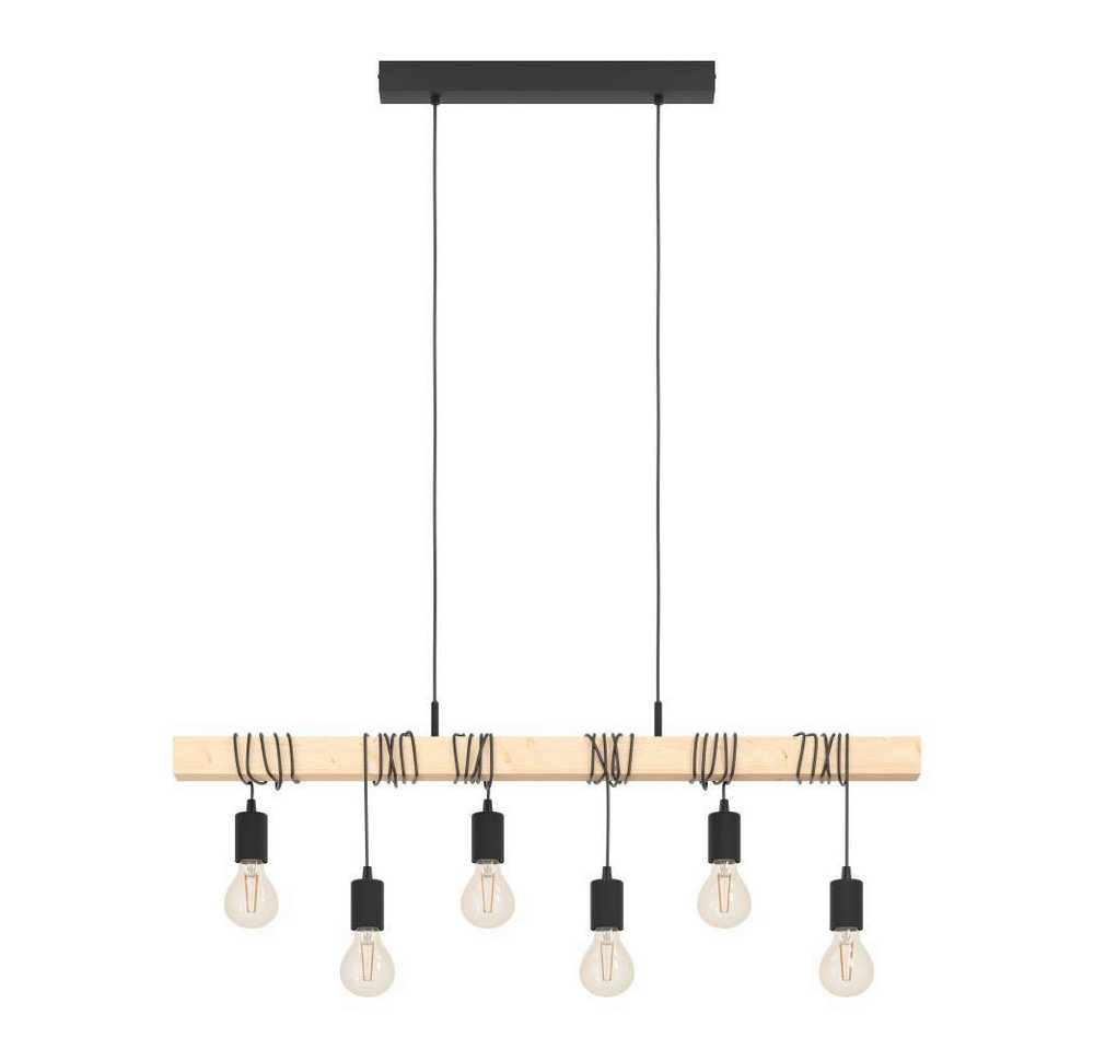 EGLO Hängeleuchte TOWNSHEND, ohne Leuchtmittel, Wohnzimmer, Esszimmer, 6-flammig, 110x10,5x100cm – Bild 4 von 5