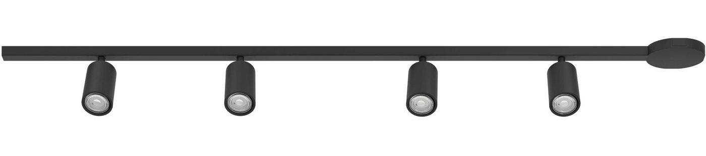 EGLO LED Deckenleuchte EASYT SET 4 SPOTS System - Alu, Kunststoff - GU10 - 4X10W - IP20, ohne Leuchtmittel, Schienensystem, Deckenleuchte Schienenleiste, L192,5 – Bild 2 von 2