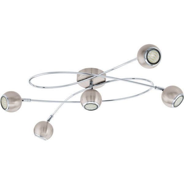 EGLO LED Deckenleuchte Locanda, Leuchtmittel inklusive, LED Deckenlampe, Deckenstrahler, Wohnzimmerlampe, inkl. GU10