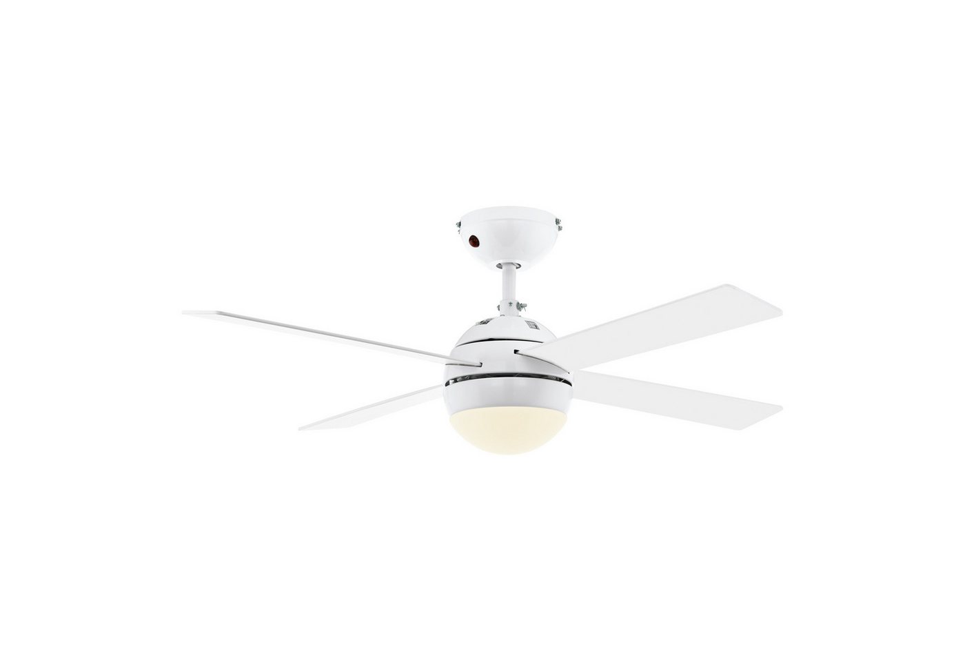 EGLO LED Deckenleuchte LOSCIALE, Fernbedienung, Infrarot inkl., Ventilatorfunktion, LED wechselbar, Warmweiß, Ventilator mit Beleuchtung - E27 - 3 Geschwindigke – Bild 2 von 4